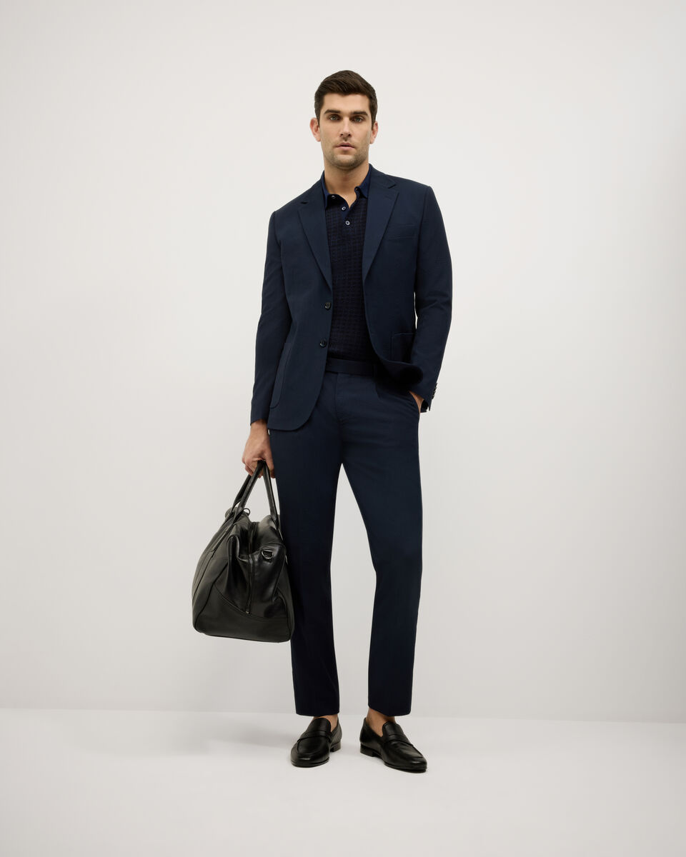 Seersucker Tailored Jacket, Navy Seersucker Tailored Jacket, Navy, hi-res